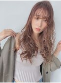 大人かわいい無造作ウェーブ