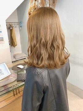 フラム 渋谷(flamme) 【flamme】ブリーチなしのベージュカラー