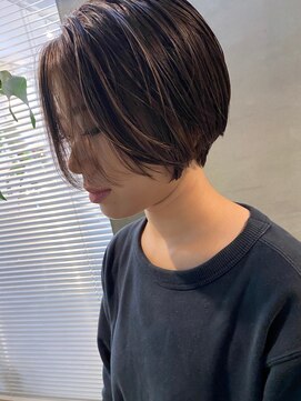 ナイーブヘアデザイン(NAiVE HAIR DESIGN) 【NAiVE hair】ショートボブxバレイヤージュカラー