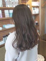 キュウヘアー(KYUU HAIR)&nbsp;ロングヘア×ピンクベージュカラー