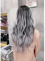 ミラク 町田(MIRAC)&nbsp;【MIRAC町田店河原崎】バレイヤージュ風シルバーグラデーション