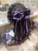 編み込みカチューシャ