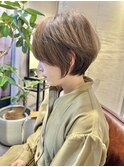 【number山崎友雅】ショート/ボブ/ハイライト/脱白髪染め