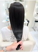 髪質改善ブルーブラック　酸性ストレート【SOHO銀座】