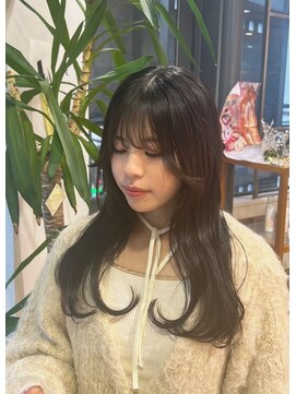 ヘアサロン アウラ(hair salon aura) レイヤーカット透明感カラーグレージュカラー艶カラー