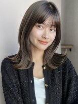 ガーデン 銀座(GARDEN)&nbsp;前髪カット×似合わせカット×レッドブラウンベージュ