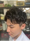 ビジネスショート×パーマ