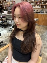 ノラ ヘアーサロン(NORA HAIR SALON)&nbsp;【大久保】ピンクルーツカラーレイヤーカット