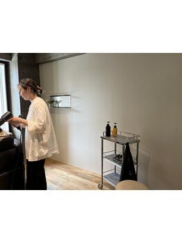 流れ作業じゃない、安心感のあるサロン時間