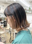 【松戸 藤原】切りっぱなしボブグラデーションカラー