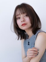 大人かわいい／20代30代／バングカット/ダークアッシュ