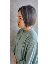 パウダーヘアー ルミニティ(powder hair luminity)&nbsp;ハイライトカラーボブ