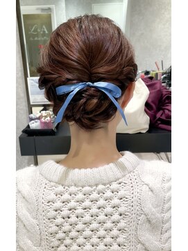 ルミュドゥプレシャス(LEMIEUX de precious) シニヨン×リボン