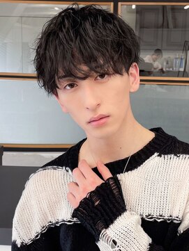 ソア 渋谷(soar) 波巻きスパイラルパーマメンズマッシュツイストスパイラルパーマ