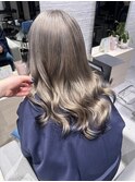ハイトーンホワイトグレー髪質改善トリートメント