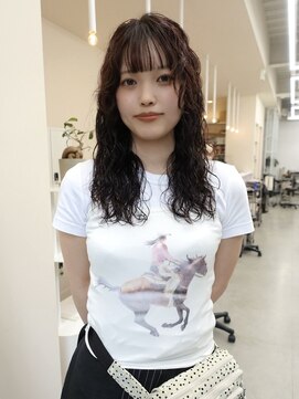 チーカ(chica) ハードパーマ/ロングパーマ/ピンクブラウン