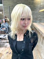 ヲタク(wotaku.) ホワイトブロンド抜きっぱなしブロンドホワイトブリーチウルフ