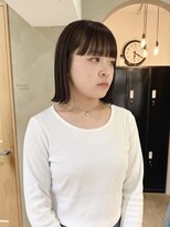 ローレン(LOREN)&nbsp;黒髪/ボブルフ/ネビージュ/小顔/ワンレン/栄/髪質改善/前髪