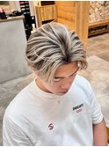 欧風バレイヤージュ20代30代40代◎シャドールーツフェザーパーマ