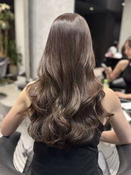 シティ(CITY) 【ブリーチ無し】スモーキーベージュ 韓国 レイヤーカット