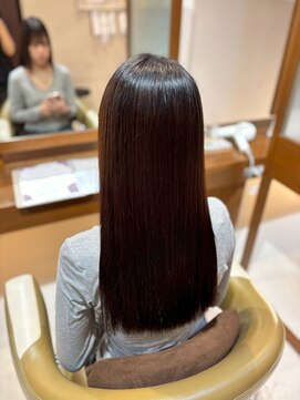 エプリ(epris) グロッシーブラウンストレート