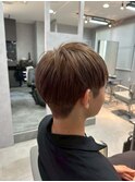 刈り上げメンズカット/ブラアウンカラー