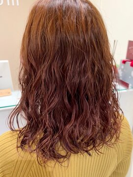 アローム(alom) パーマ×ピンク