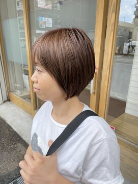 ヘアーサロン グラブ(hair Salon grab) ナチュラルベージュショートボブ