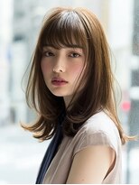 ダル 渋谷/表参道(DAL.)&nbsp;顔周りカットハッシュカットダークブラウンワンホンレイヤー韓国