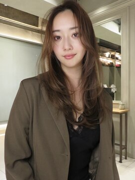 ニュートン(NEWTON) 【newton×梅原】レイヤーカット/ブリーチなし透明感カラー