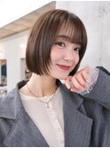 ボブ　レイヤーボブ　フェイスレイヤー　ミニボブ　顔周り　