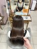 【梅雨前キャンペーン】縮毛矯正＋メンテナンスカット＋TR　￥18000
