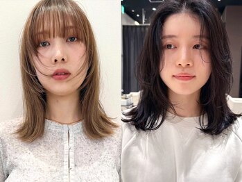 ケーツー あべのキューズモ－ル店(K-two)の写真/【河野さん】が創る、あなたに似合うミディアムレイヤーカット*ツヤ透明感カラーで旬顔♪[レイヤーカット]