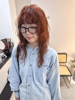 ジール(Ziel) パーマとオレンジカラー