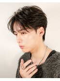 シースルーセンターパートウルフニュアンスパーマフェザーパーマ