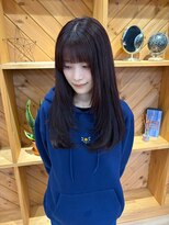 レシピ アリエ(recipe allier)&nbsp;ワインレッド×レイヤーカット