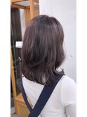 【くびれミディアムヘア】艶髪ラベンダーグレージュ☆