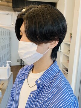 バイフィフス 原宿/表参道(by fifth) ◇センターパート ニュアンスパーマ 黒髪 ツーブロック