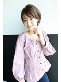 顔型に合わせたショートヘア