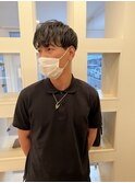 メンズショート×ニュアンスパーマ
