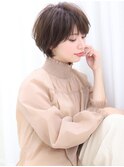 シースルー前髪くびれショート美髪ハンサムショートショート