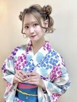 ディア(.eer) 浴衣アレンジ☆ // くま耳ヘア クラゲヘア