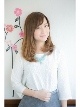 ヘアーパーク マンボ(HAIR PARK MAMBO) 暖色系カラー ナチュラルストレート【hair park MAMBO 豊田】