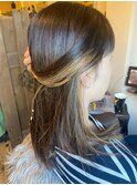 こなれ50代インナーカラー