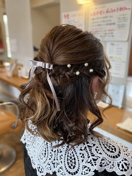 ギャロップヘアー 結婚式お呼ばれヘア