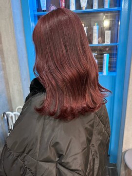 ガーデンヨコハマ(GARDEN YOKOHAMA) 暖色カラー ミディアム 韓国風 ピンクブラウン ブリーチなし