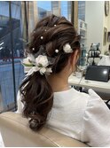 編み込みローポニー