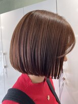 ジェムバイアルテフィーチェ(gem by artefice)&nbsp;オレンジベージュ×切りっぱなしボブ