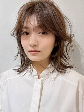 ミンクス 青山店(MINX) 切りっぱなしボブ美髪ピンクブラウンベリーショート