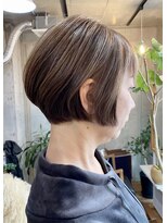 ハイジア(hygea) 30代40代50代☆大人ショート☆細めハイライト☆マロンベージュ